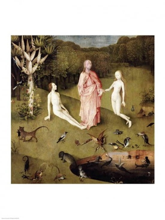 The Garden of Earthly Delights c1500 Detail Poster Print by Hieronymus Bosch